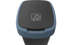 Rotho Twist Abfalleimer Mit Schwing- Und Klappdeckel 10 Liter Horizon Blau -Freien Zelten Geschäft 689031 4830092